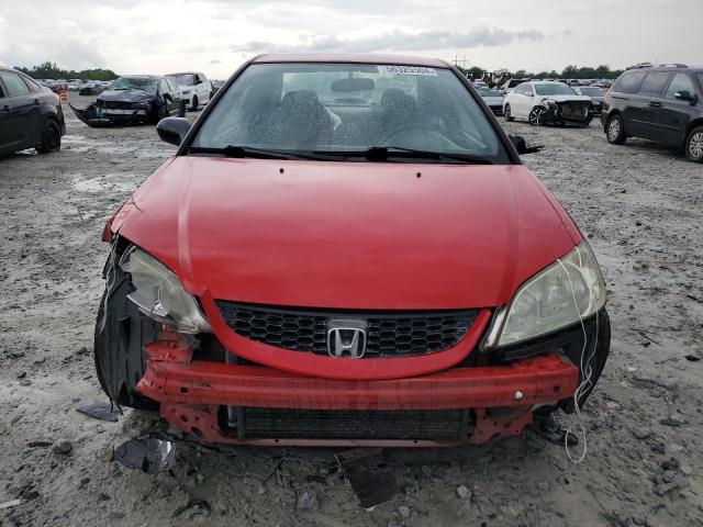 1HGEM22104L029127 - 2004 HONDA CIVIC DX VP წითელი ფოტო 5