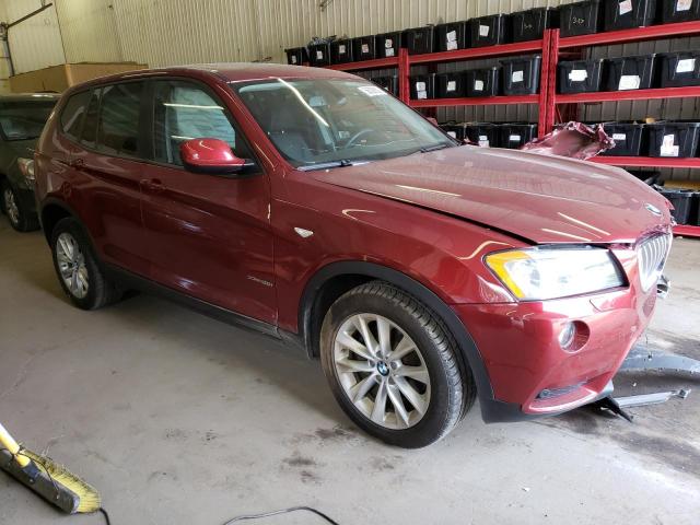 5UXWX9C51E0D37738 - 2014 BMW X3 XDRIVE28I RED photo 4