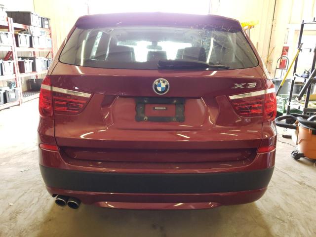 5UXWX9C51E0D37738 - 2014 BMW X3 XDRIVE28I RED photo 6