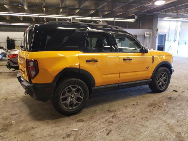 3FMCR9D97MRA58527 - 2021 FORD BRONCO SPO BADLANDS YELLOW photo 3