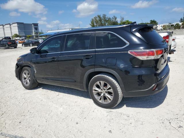 5TDKKRFH7FS097773 - 2015 TOYOTA HIGHLANDER XLE BLACK photo 2