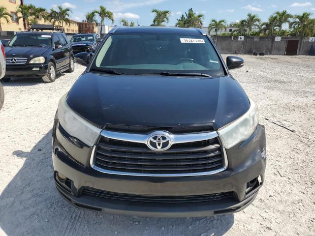 5TDKKRFH7FS097773 - 2015 TOYOTA HIGHLANDER XLE BLACK photo 5