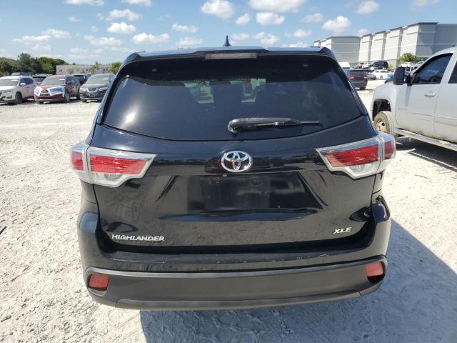 5TDKKRFH7FS097773 - 2015 TOYOTA HIGHLANDER XLE BLACK photo 6