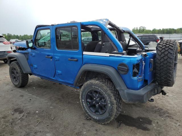 1C4HJXDM3PW530878 - 2023 JEEP WRANGLER SPORT BLUE photo 2