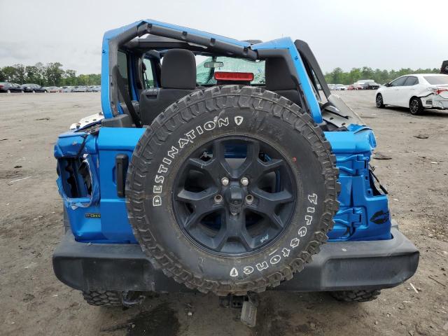 1C4HJXDM3PW530878 - 2023 JEEP WRANGLER SPORT BLUE photo 6