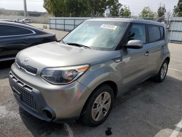 KNDJN2A2XE7009367 - 2014 KIA SOUL GRAY photo 1