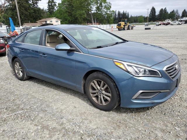 5NPE24AFXHH538830 - 2017 HYUNDAI SONATA SE BLUE photo 4