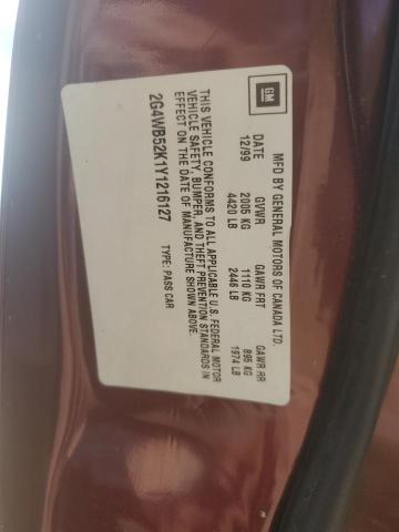 2G4WB52K1Y1216127 - 2000 BUICK REGAL LS 勃艮第红 照片 12