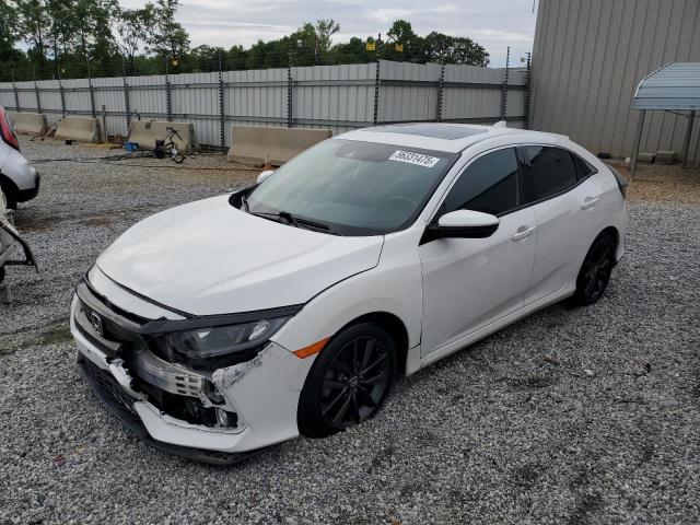 SHHFK7H8XLU218443 - 2020 HONDA CIVIC EXL WHITE photo 1