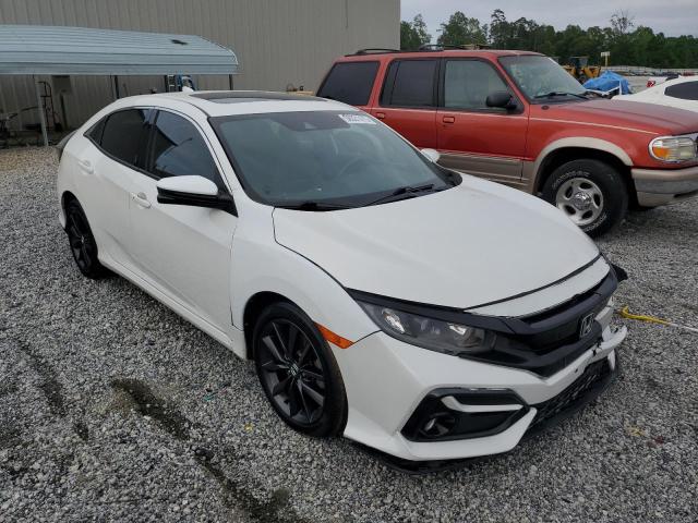 SHHFK7H8XLU218443 - 2020 HONDA CIVIC EXL WHITE photo 4