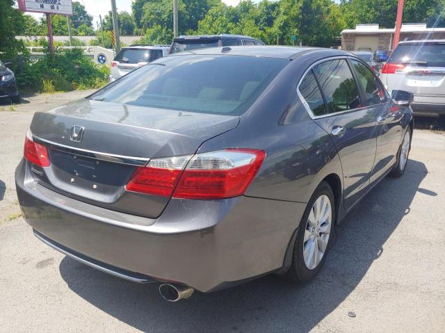 1HGCR2F89DA222727 - 2013 HONDA ACCORD EXL GRAY photo 4