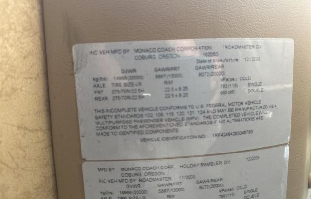 1RF42464293049783 - 2009 ROADMASTER RAIL RAISED RAI BROWN photo 10