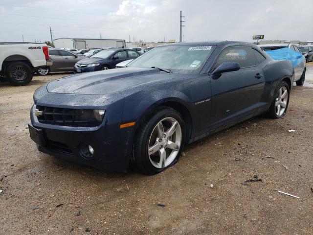 2G1FG1EVXA9180989 - 2010 CHEVROLET CAMARO LT BLUE photo 2