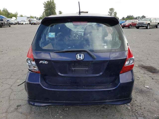 JHMGD38668S038263 - 2008 HONDA FIT SPORT BLUE photo 6