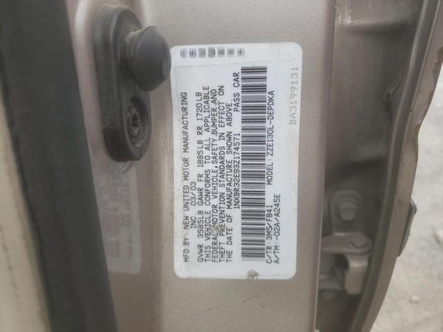 1NXBR32E93Z174571 - 2003 TOYOTA COROLLA CE SILVER photo 12