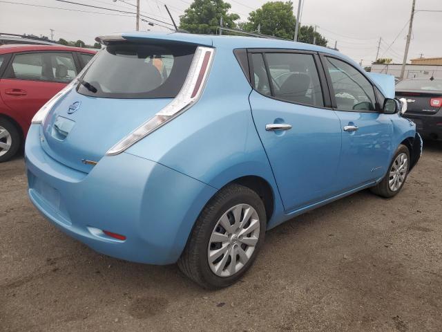 1N4AZ0CP0FC327000 - 2015 NISSAN LEAF S BLUE photo 3