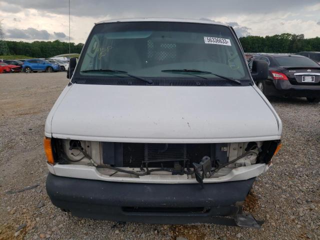 1FTRE14273HB19521 - 2003 FORD ECONOLINE E150 VAN WHITE photo 5