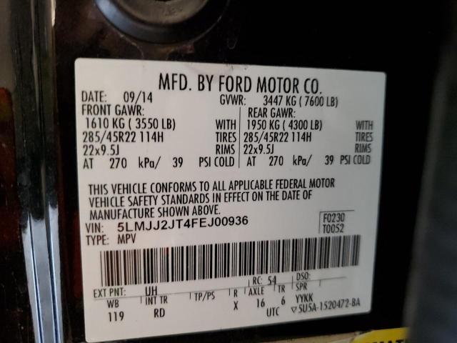 5LMJJ2JT4FEJ00936 - 2015 LINCOLN NAVIGATOR CHARCOAL photo 13