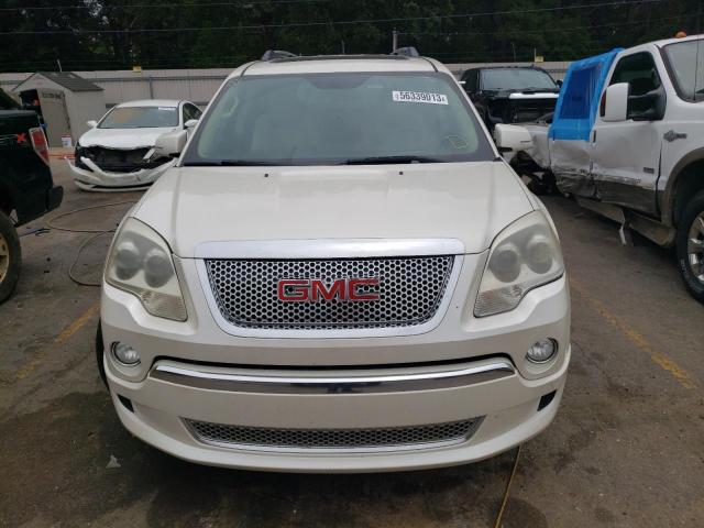 1GKKRTED2BJ407394 - 2011 GMC ACADIA DENALI WHITE photo 5