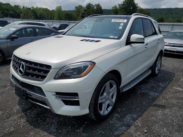 4JGDA5HB1EA327361 - 2014 MERCEDES-BENZ ML 350 4MATIC WHITE photo 1