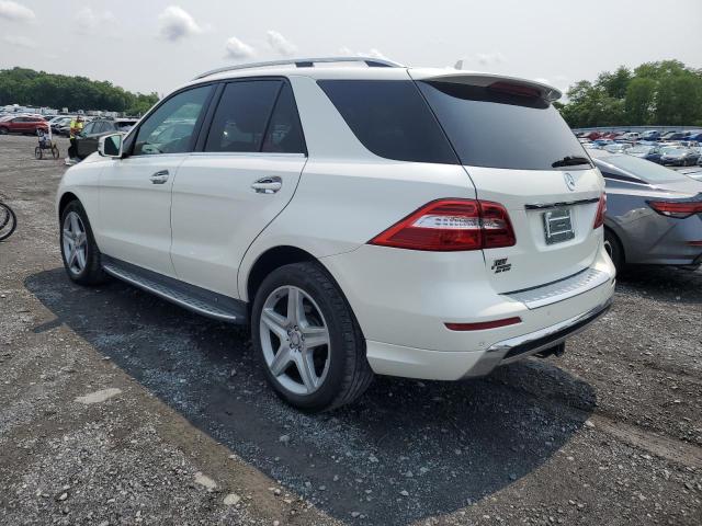 4JGDA5HB1EA327361 - 2014 MERCEDES-BENZ ML 350 4MATIC WHITE photo 2