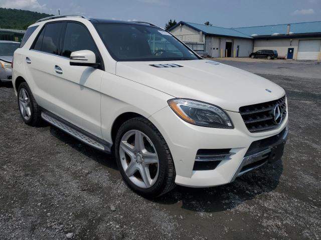 4JGDA5HB1EA327361 - 2014 MERCEDES-BENZ ML 350 4MATIC WHITE photo 4