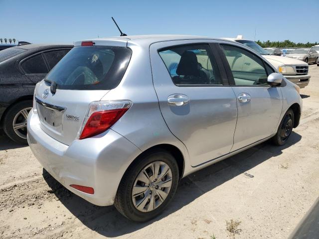 JTDKTUD35ED596783 - 2014 TOYOTA YARIS SILVER photo 3