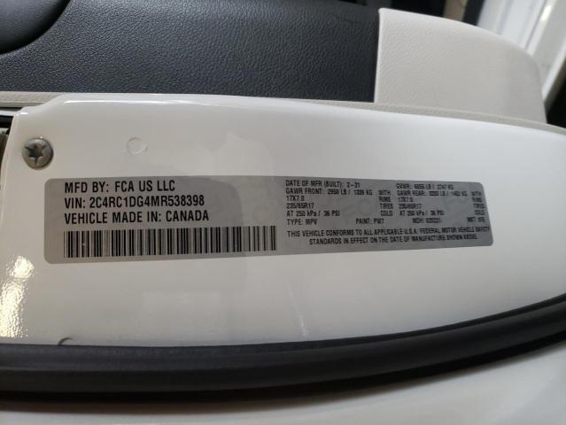 2C4RC1DG4MR538398 - 2021 CHRYSLER VOYAGER LXI WHITE photo 14