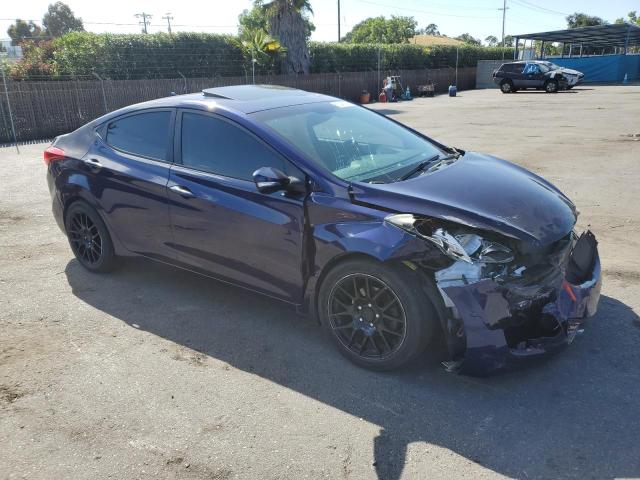 5NPDH4AE7DH290645 - 2013 HYUNDAI ELANTRA GLS BLUE photo 4