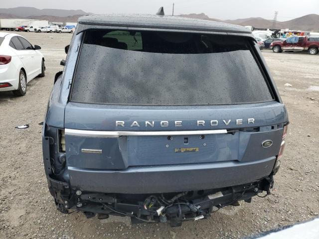 SALGV5RE5KA519210 - 2019 LAND ROVER RANGE ROVE AUTOBIOGRAPHY BLUE photo 6