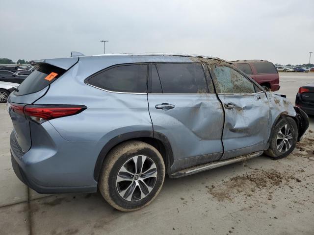 5TDGZRAH4MS069046 - 2021 TOYOTA HIGHLANDER XLE ლურჯი ფოტო 3