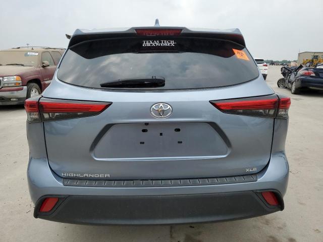 5TDGZRAH4MS069046 - 2021 TOYOTA HIGHLANDER XLE ლურჯი ფოტო 6