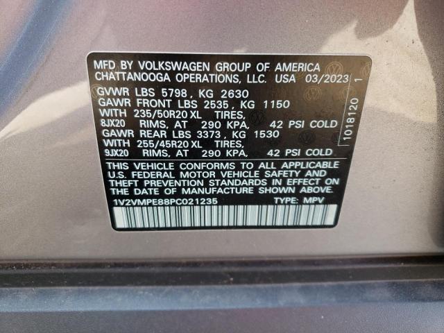 1V2VMPE88PC021235 - 2023 VOLKSWAGEN ID.4 PRO S ვერცხლისფერი ფოტო 13