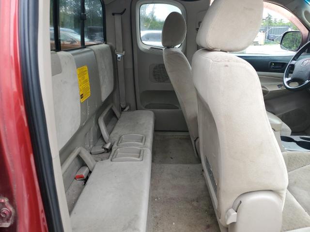5TEUX42N78Z563264 - 2008 TOYOTA TACOMA ACCESS CAB წითელი ფოტო 10