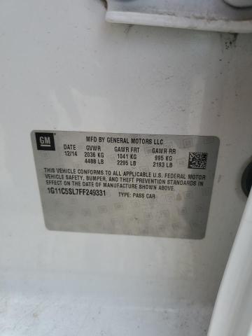 1G11C5SL7FF249331 - 2015 CHEVROLET MALIBU 1LT 白色 照片 13