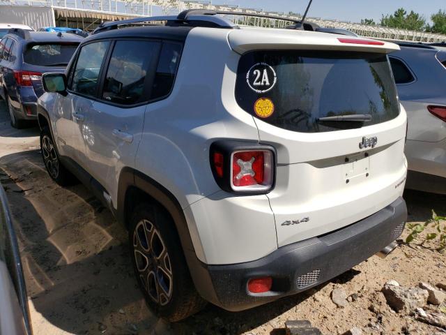 ZACCJBDB3HPF42801 - 2017 JEEP RENEGADE LIMITED WHITE photo 2