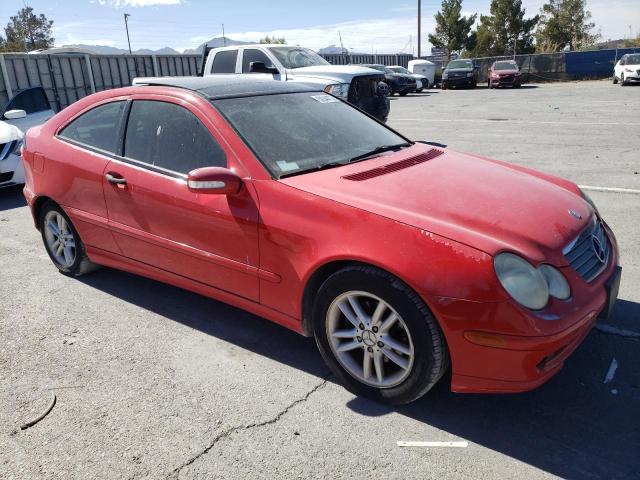 WDBRN47J72A254797 - 2002 MERCEDES-BENZ C 230K SPORT COUPE RED photo 4