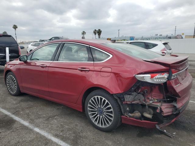 3FA6P0D99HR325441 - 2017 FORD FUSION TITANIUM BURGUNDY photo 2