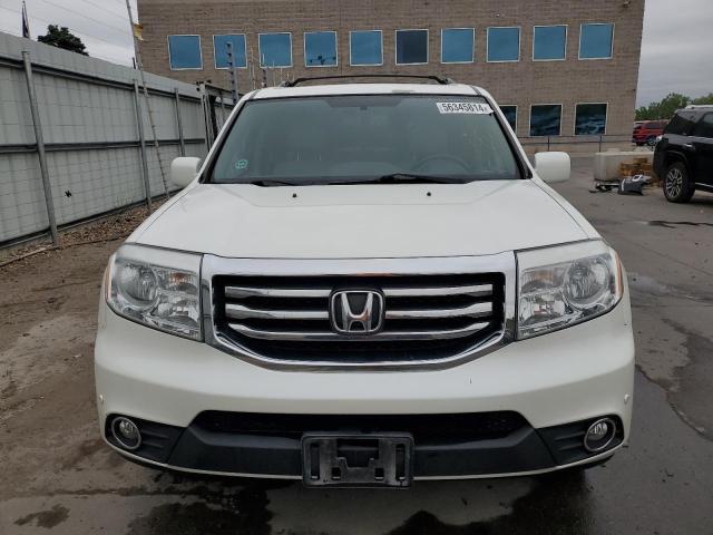 5FNYF4H93DB016714 - 2013 HONDA PILOT TOURING WHITE photo 5