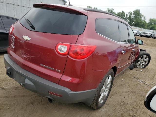 1GNKVLED7BJ258513 - 2011 CHEVROLET TRAVERSE LTZ MAROON photo 3