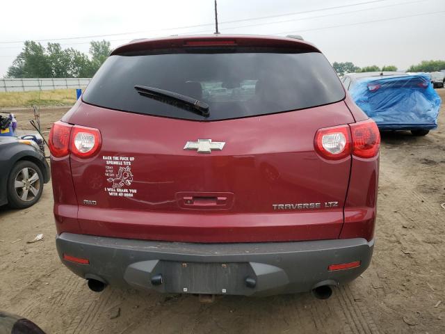 1GNKVLED7BJ258513 - 2011 CHEVROLET TRAVERSE LTZ MAROON photo 6