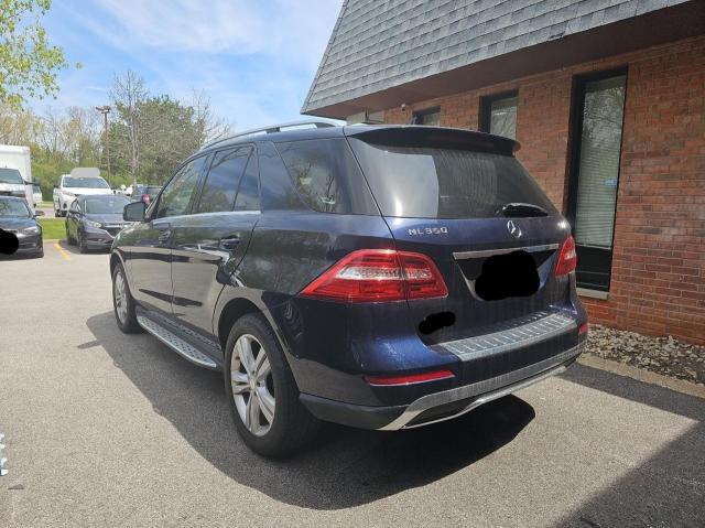 4JGDA5HB0EA397093 - 2014 MERCEDES-BENZ ML 350 4MATIC BLUE photo 3