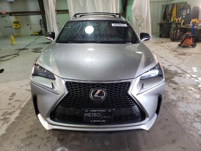 JTJBARBZ1F2043729 - 2015 LEXUS NX 200T SILVER photo 5