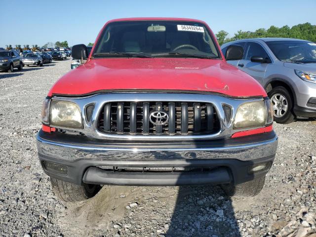 5TEWN72N04Z398975 - 2004 TOYOTA TACOMA XTRACAB RED photo 5