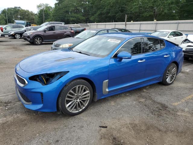 KNAE15LA1J6016739 - 2018 KIA STINGER BLUE photo 1