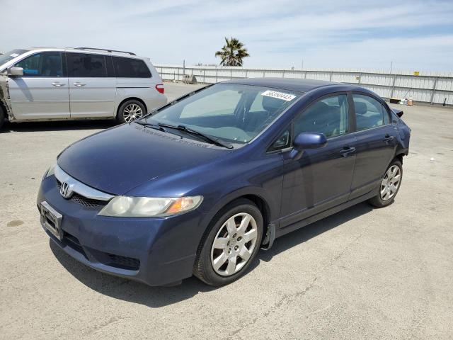 19XFA1F58AE067485 - 2010 HONDA CIVIC LX BLUE photo 1