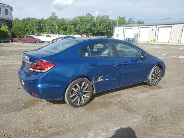 2HGFB2F93EH513947 - 2014 HONDA CIVIC EXL 蓝色 照片 3