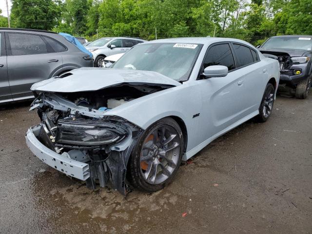 2C3CDXGJ2NH120253 - 2022 DODGE CHARGER SCAT PACK GRAY photo 1