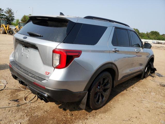 1FM5K8GCXNGA67181 - 2022 FORD EXPLORER ST SILVER photo 3