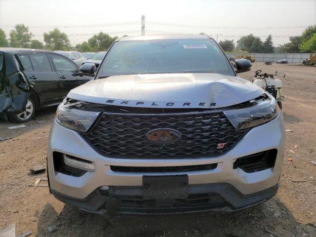 1FM5K8GCXNGA67181 - 2022 FORD EXPLORER ST SILVER photo 5